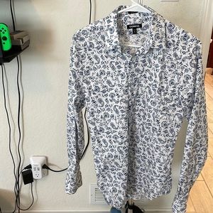 Express shirt blue/white Small